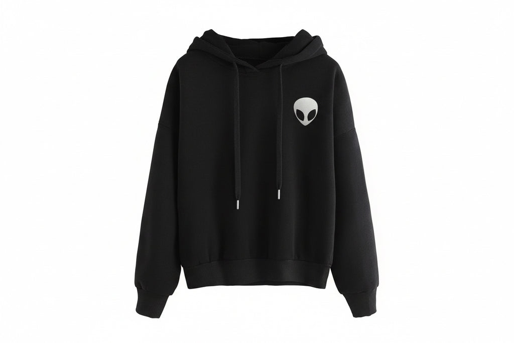 Alien Hoodie with Embroidery