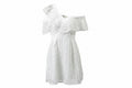 Pleated Lace Short Sleeve Dress