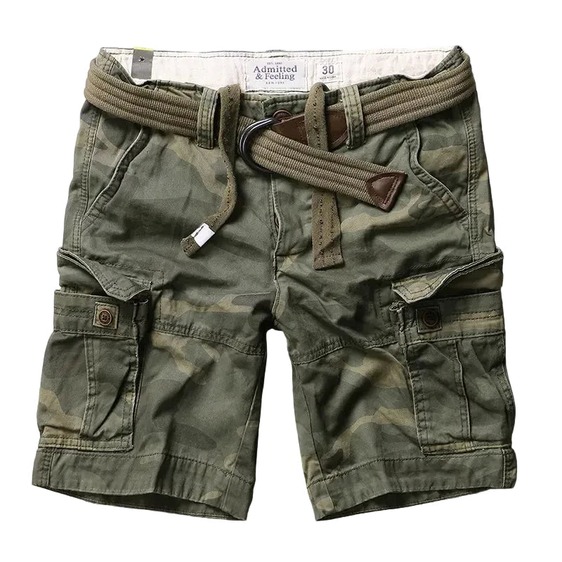 Plus Size Camo Shorts