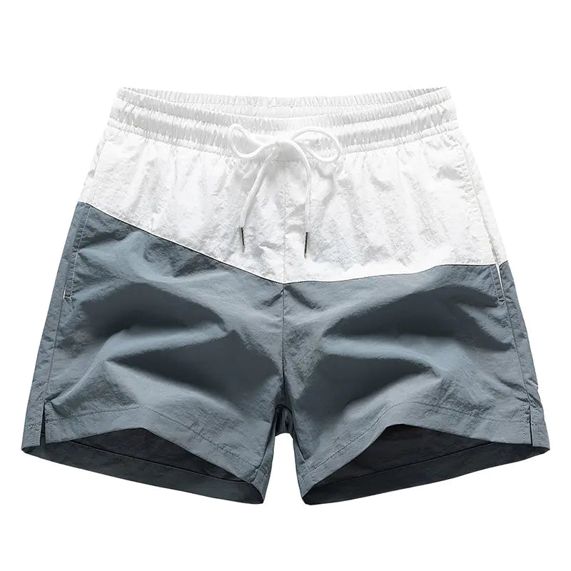 Japanese Style Color Block Casual Shorts