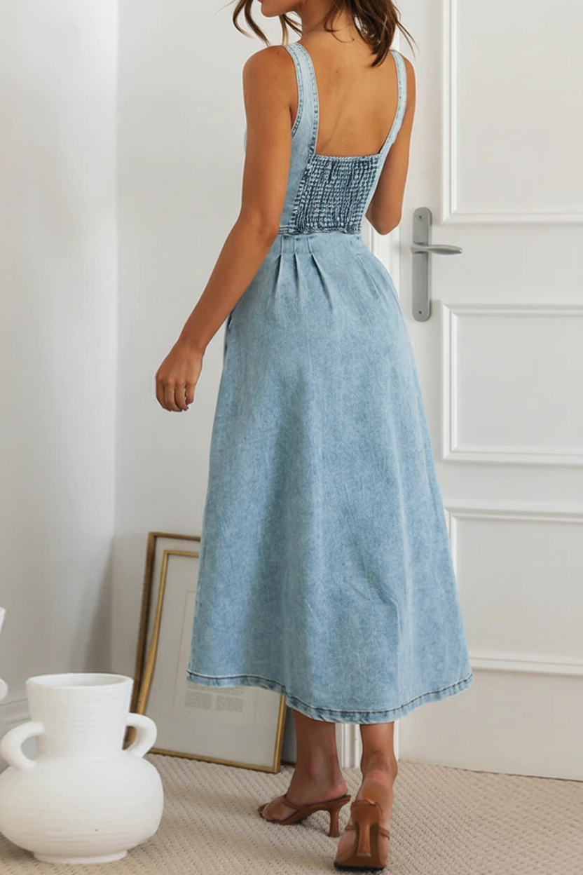 Denim Midi Dress
