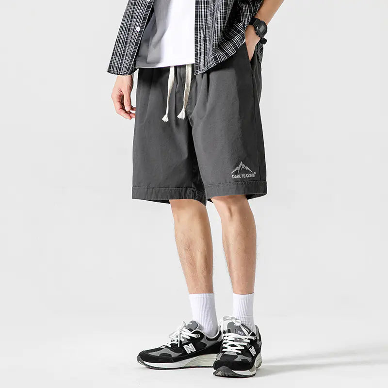 Retro Casual Cotton Shorts
