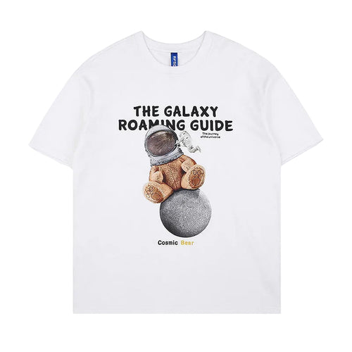 Anime Space Bear Graphic T-Shirt
