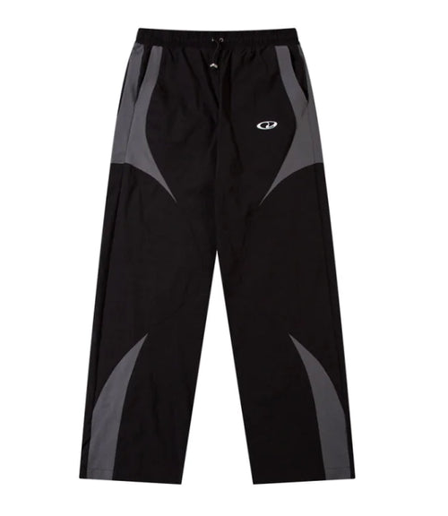 Contrast Patchwork Straight Pants