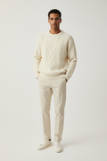 Round Neck Long Sleeve Knit Tops