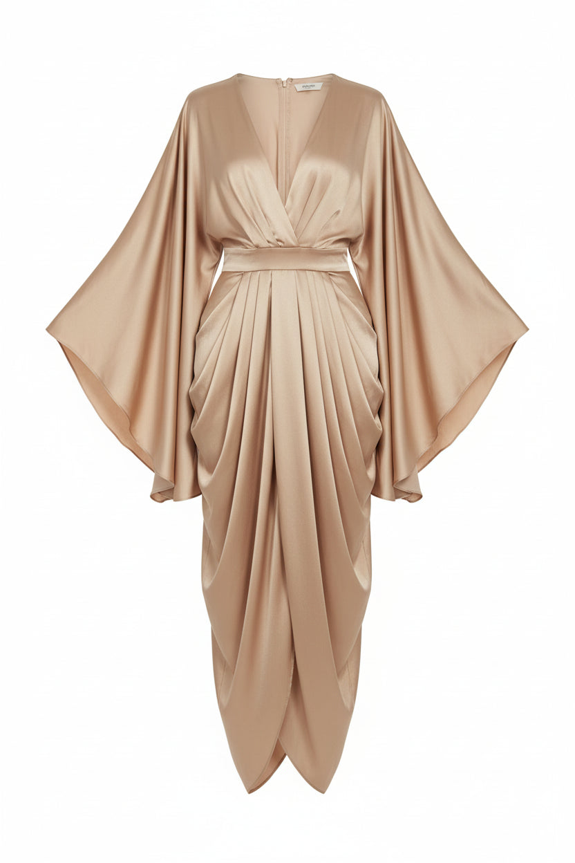 Pleated Wave Dress