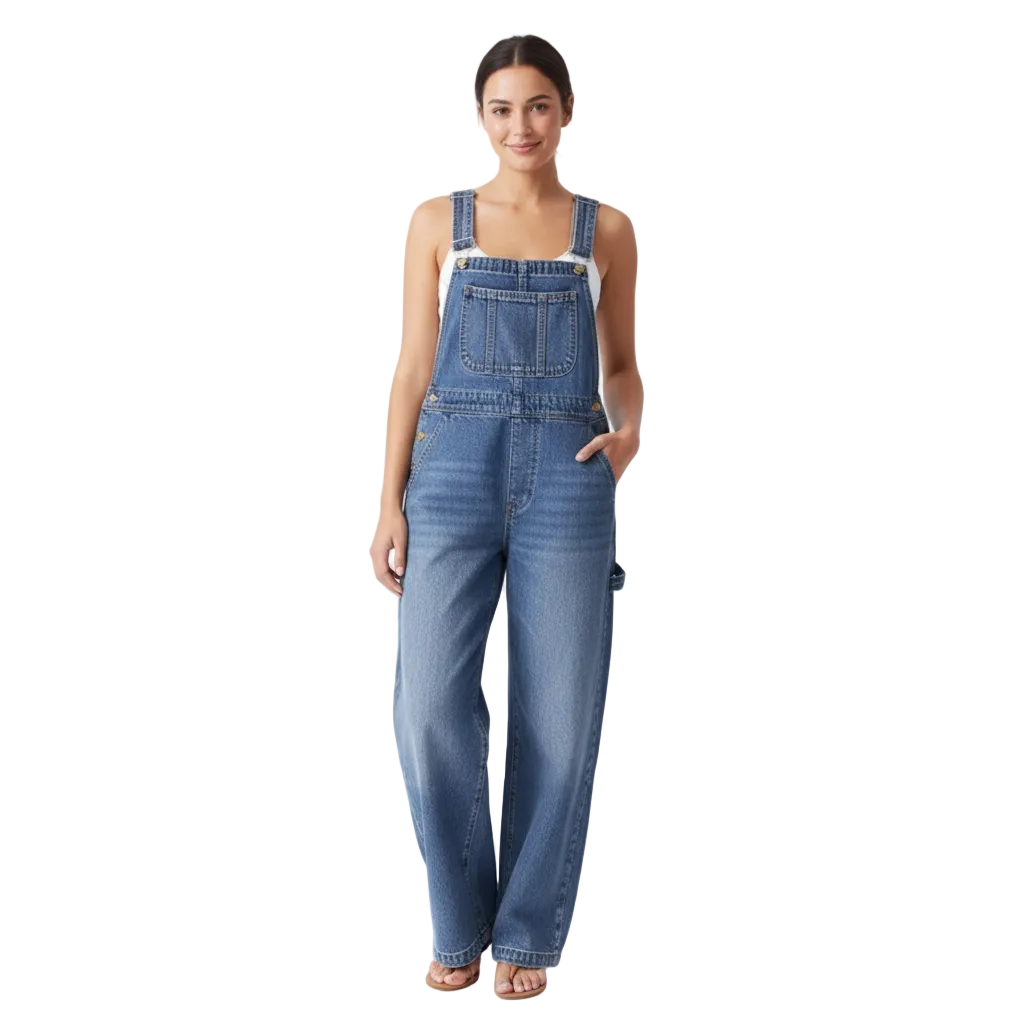 Loose Overalls Denim Pants