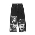 Spoof Abstract Character Denim
