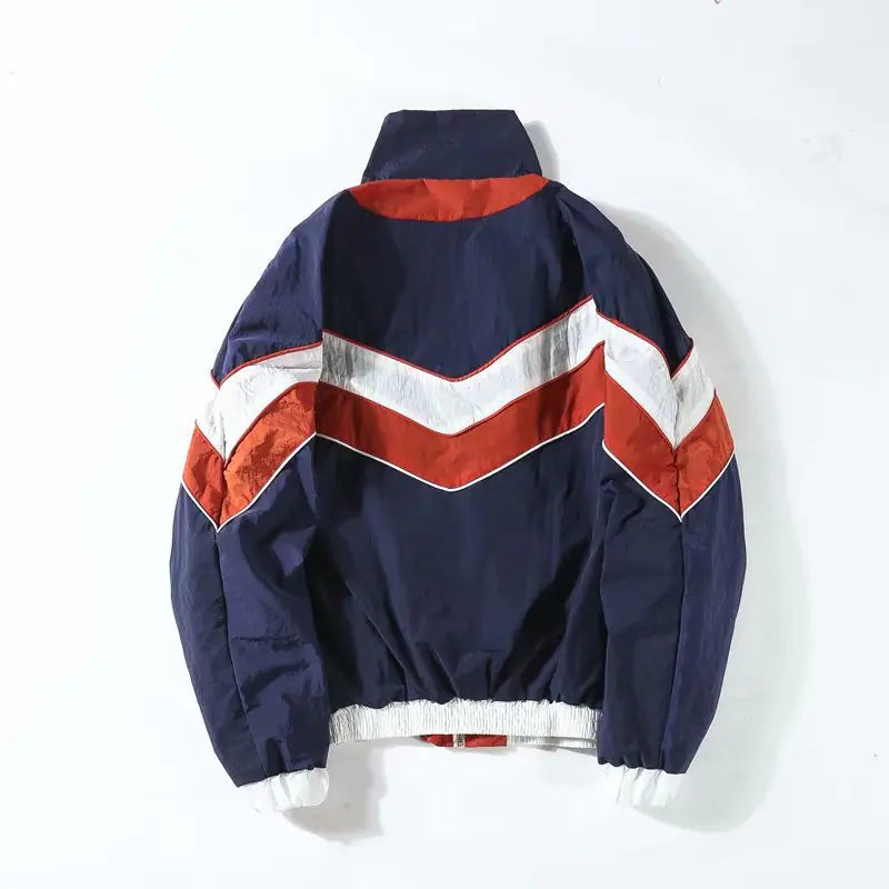 Thick Striped Baseball Jacket