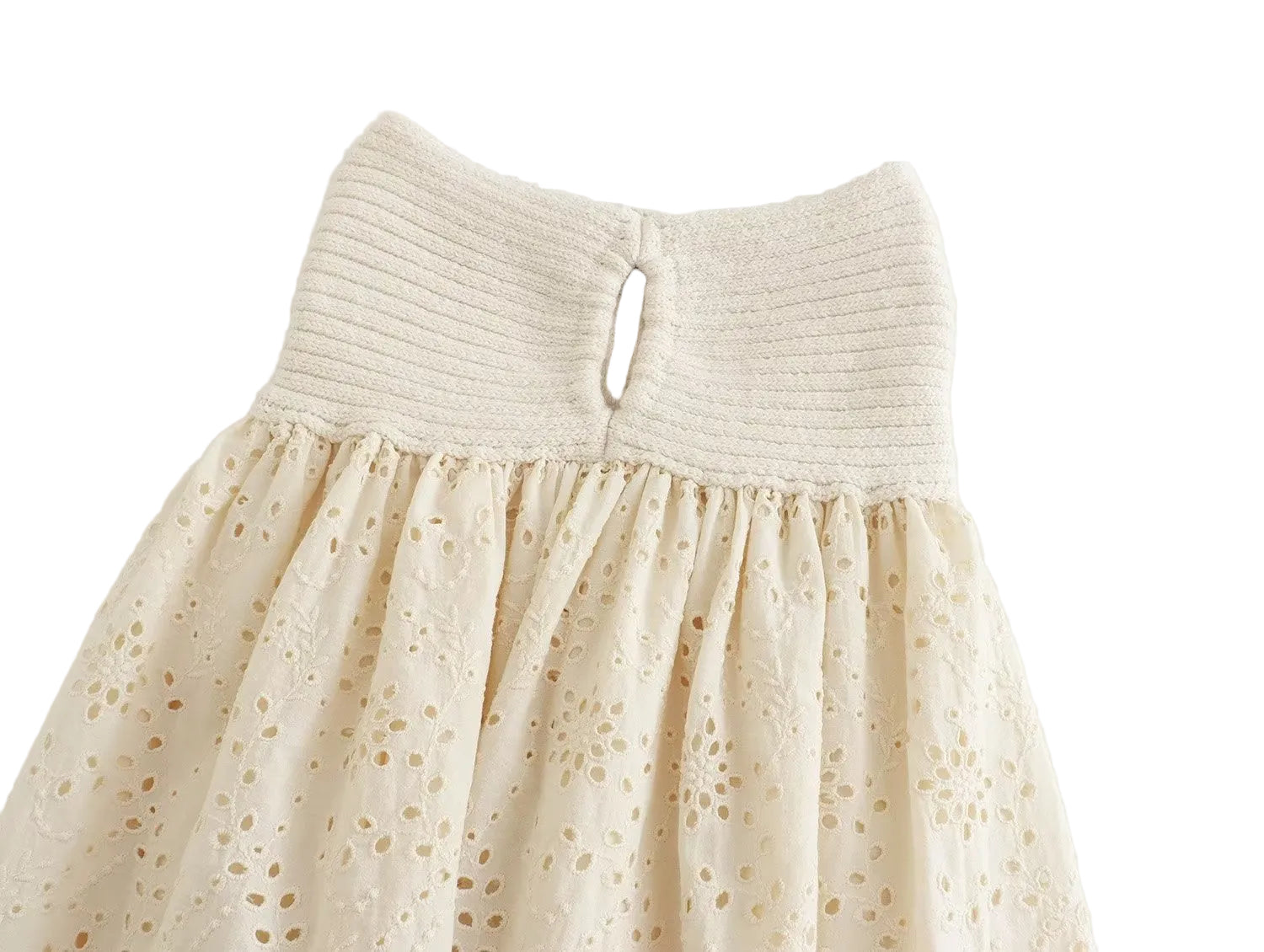 Embroidered Knit Dress