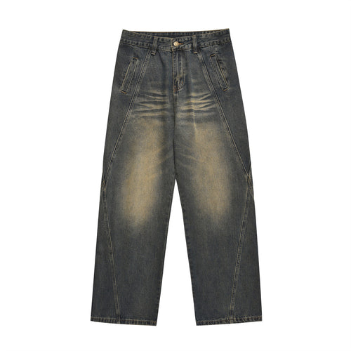 Baggie Straight Denim Trousers
