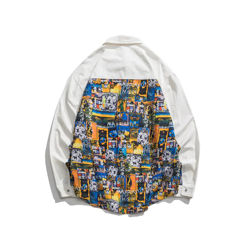 Retro Loose Fit Graffiti Shirt
