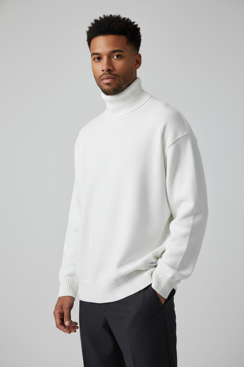 Japanese Retro High Neck Sweater