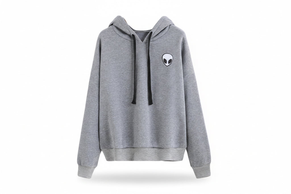 Alien Hoodie with Embroidery