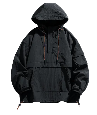Loose-Fit Hooded Jacket