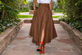 Vintage Summer Long Maxi Skirts with Zipper