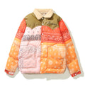 Colorful Quilted Jacket with Cashew Flower Design