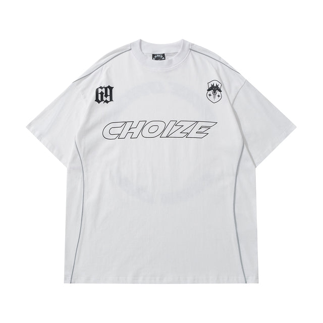 Oversized Reflective Strip T-Shirt