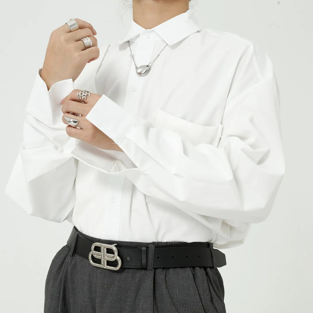 Casual Loose-Fit Shirt with Pockets