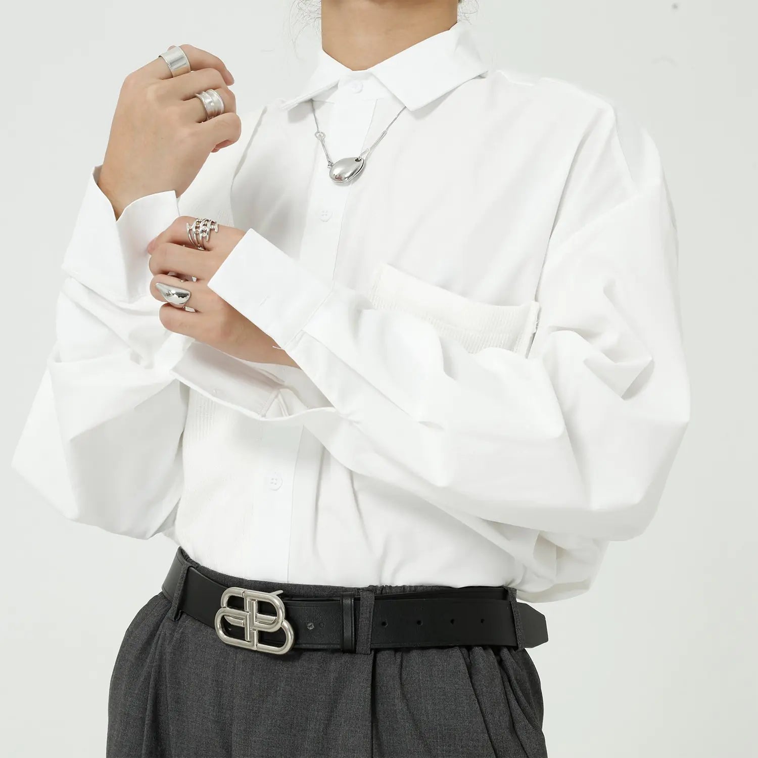 Casual Loose-Fit Shirt with Pockets