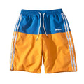 Japanese Style Color Block Casual Shorts