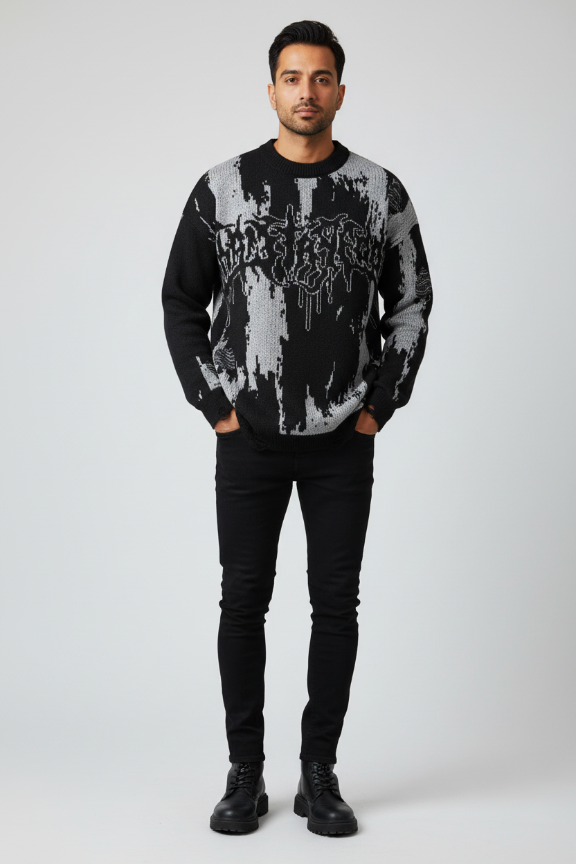 Casual Loose Knit Crochet Unisex