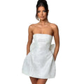 Fashion Tube Top Bow Dress