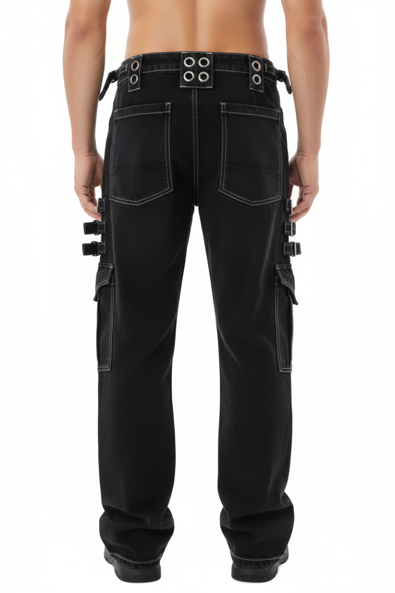Fashion Punk Rock Cargo Jeans