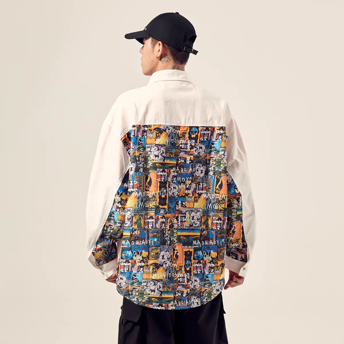 Retro Loose Fit Graffiti Shirt