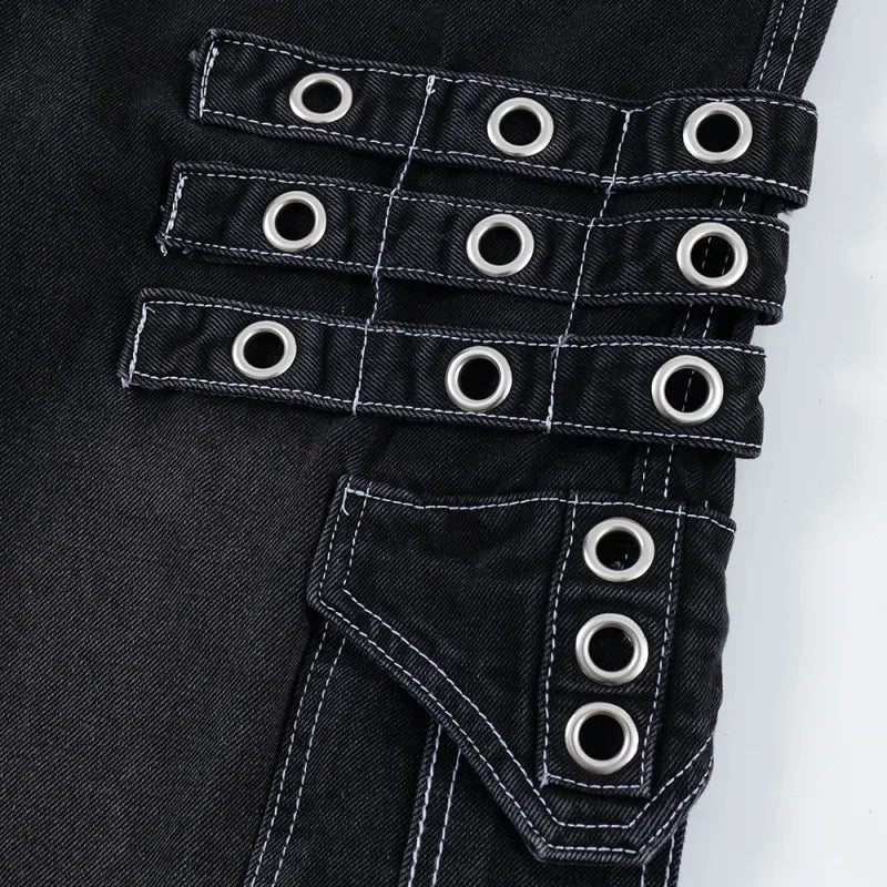 Fashion Punk Rock Cargo Jeans