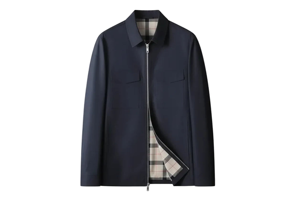 Plaid Overcoat Jacket