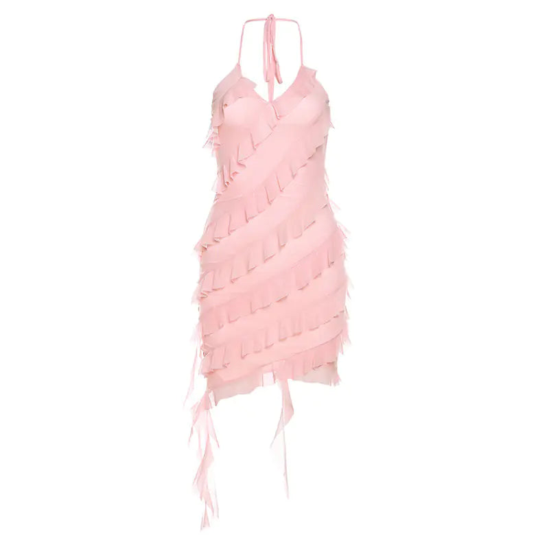 Solid Color Fashion Dress