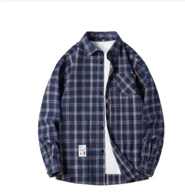 Cotton Plaid Shirt - Long Sleeves