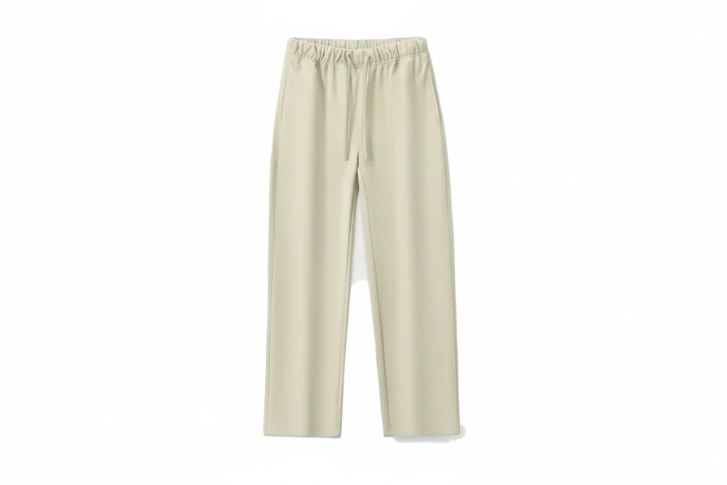 Wide-Leg Straight Pants