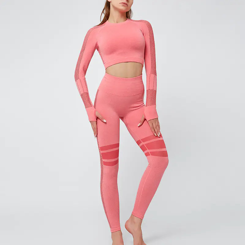 Long Sleeve Workout Leggings Set