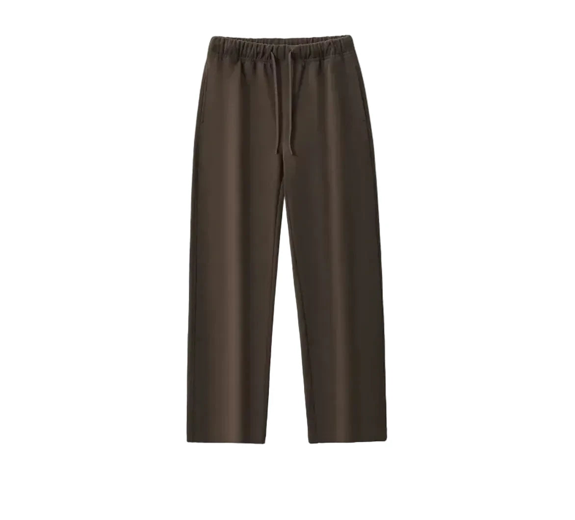 Wide-Leg Straight Pants