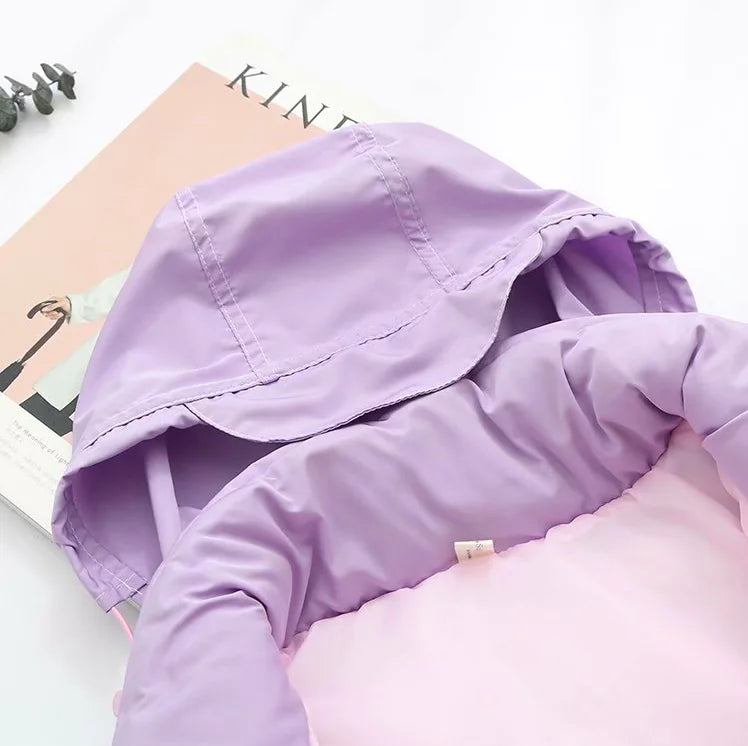 Rainbow Loose Thick Cotton Jacket