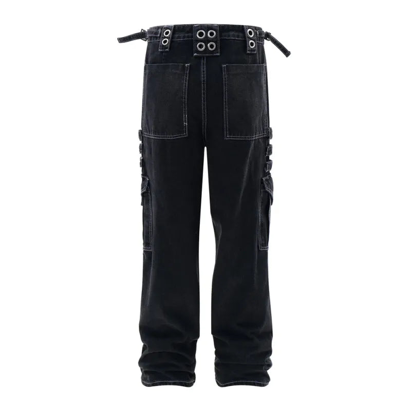 Fashion Punk Rock Cargo Jeans