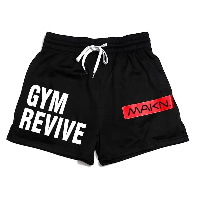 Multicolor Breathable Mesh Running Shorts