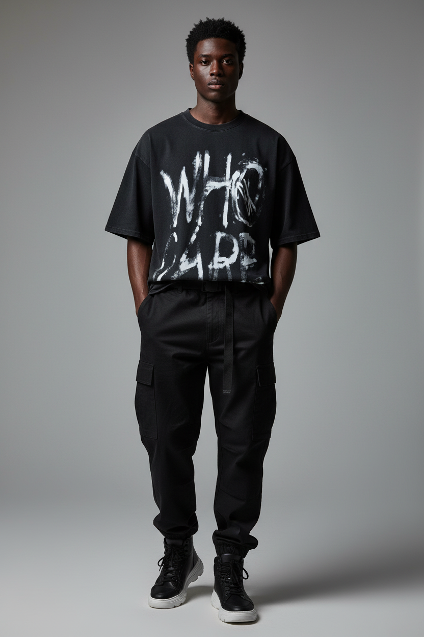 Vintage Punk Oversized Graphic T-Shirt
