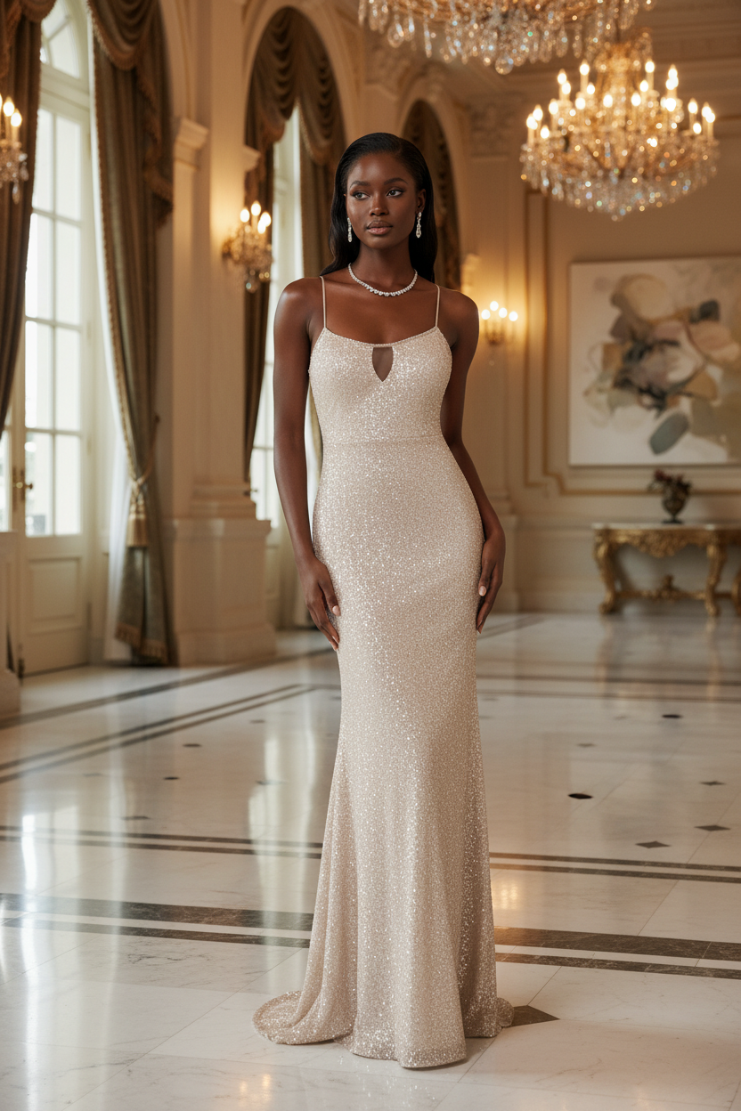 Shiny Temperament Camisole Dress