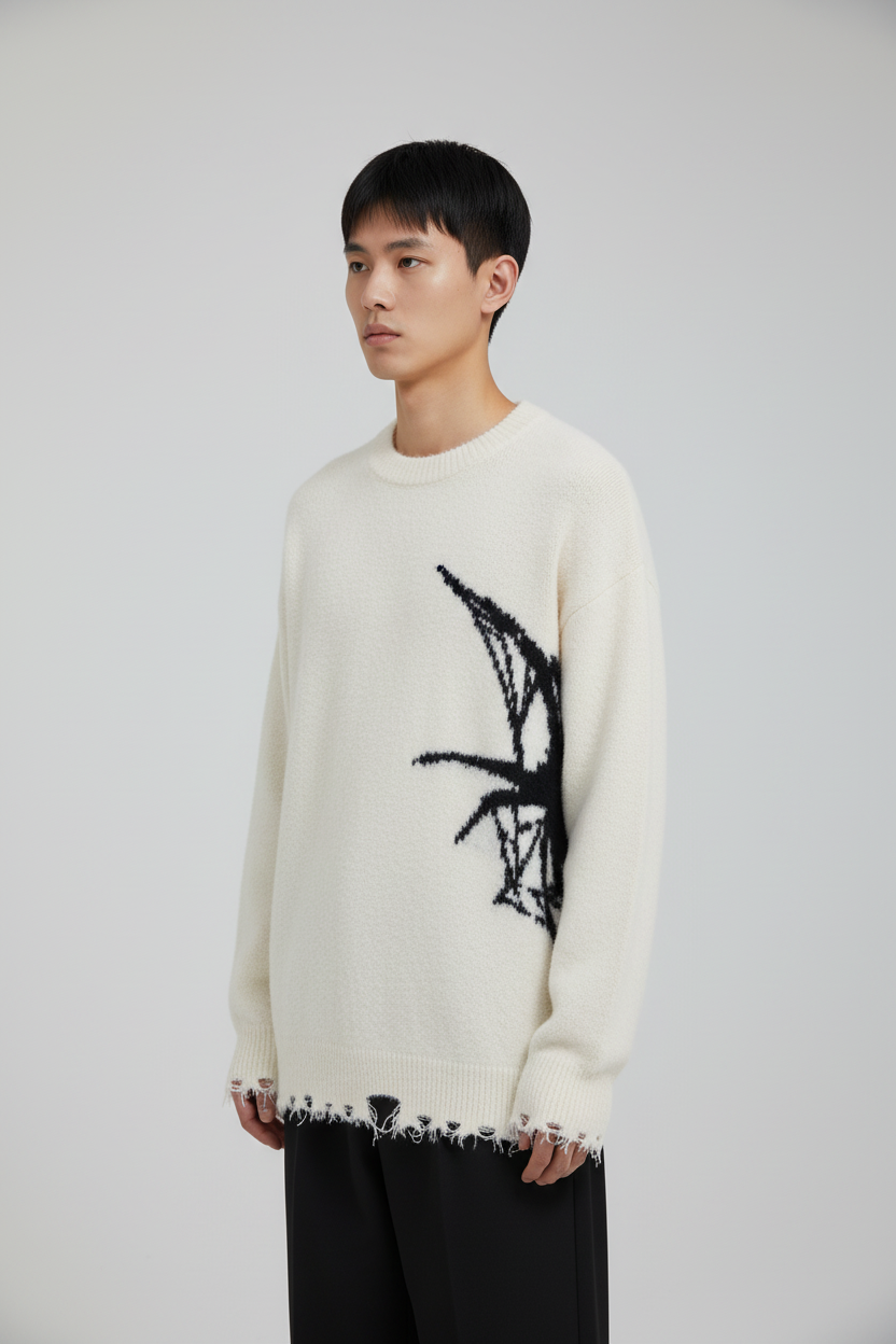American Retro Spider Sweater