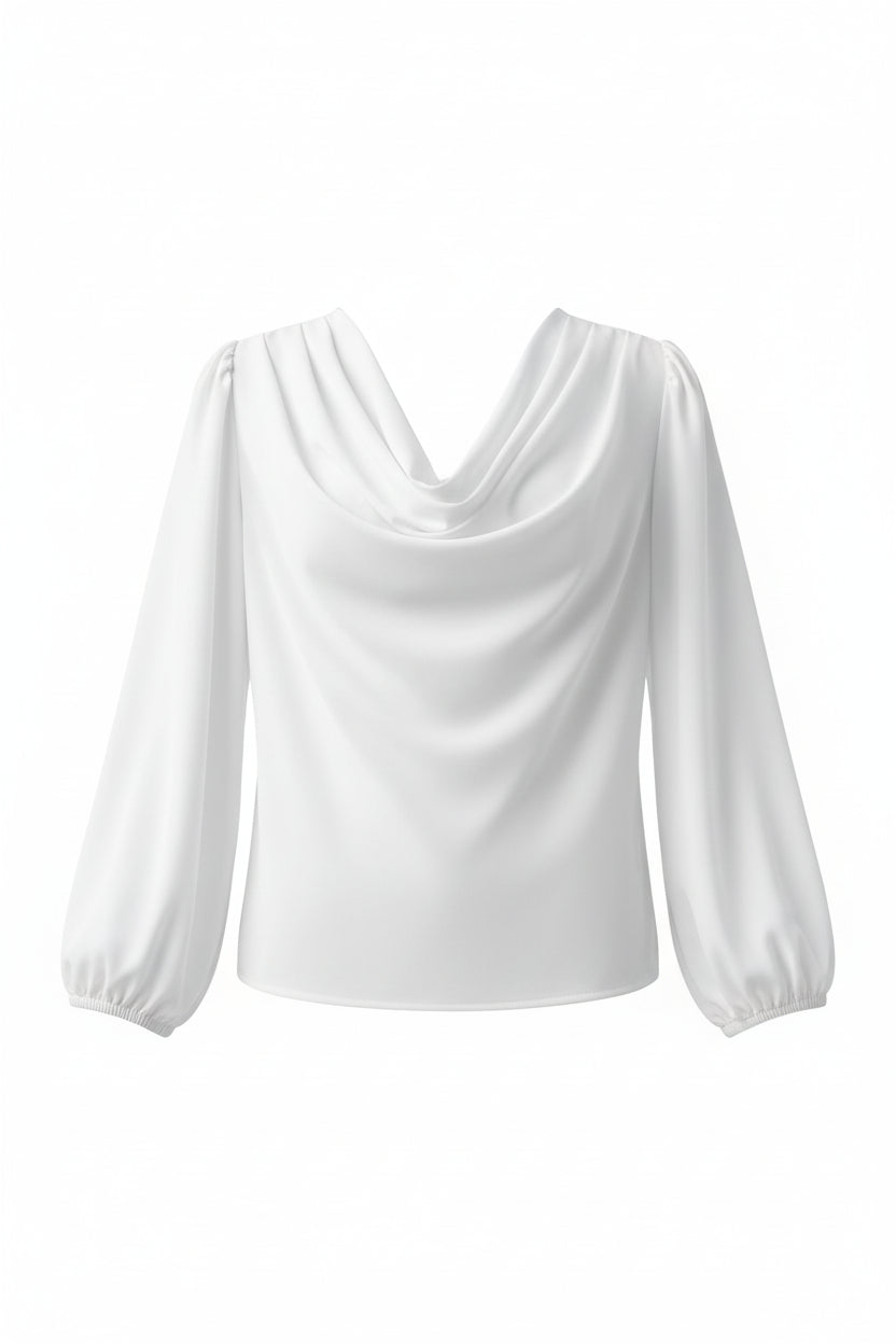 Pile Collar Blouse