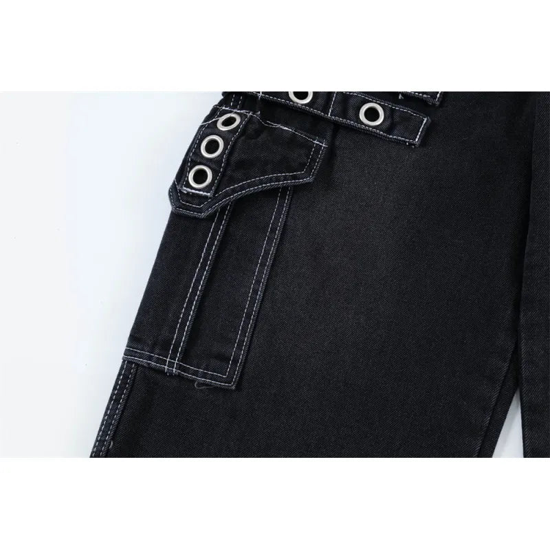 Fashion Punk Rock Cargo Jeans