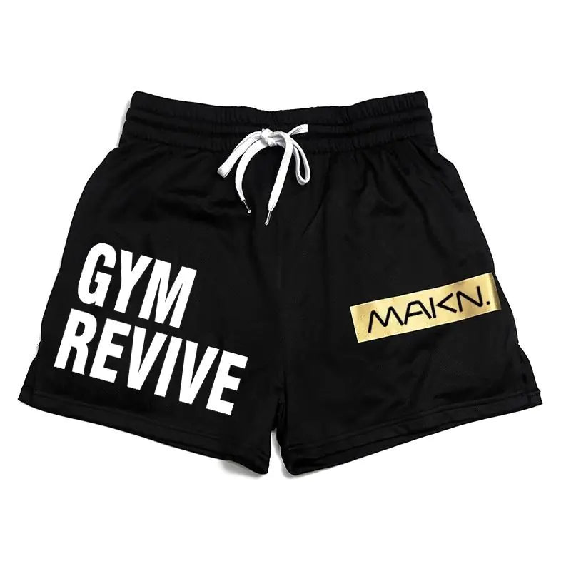 Multicolor Breathable Mesh Running Shorts