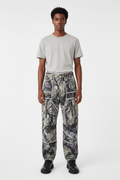 Camouflage Baggy Flare Cargo Jeans