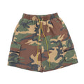 Retro Camouflage Zipper Casual Shorts