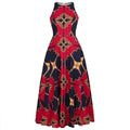 Sleeveless Printed Maxi Dress