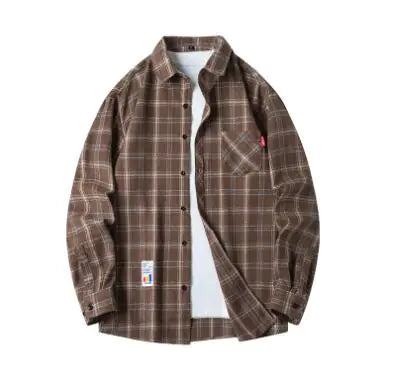 Cotton Plaid Shirt - Long Sleeves