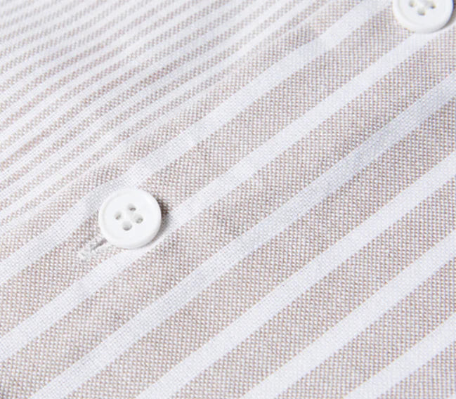 Striped Slim Fit Cotton Work Shirt